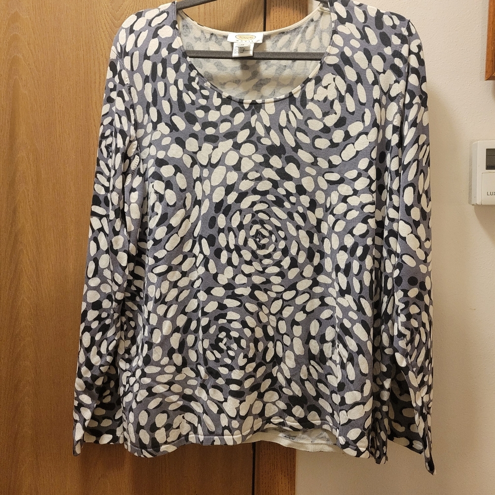 TALBOTS Lightweight Silk and Nylon Sweater (1X)